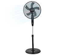 EPISENT 16" Pedestal Fan for Bedroom, Standing Fan with Oscillation, Adjustable Height Floor Standing Fan, 3 Speed Electric Fan, Quiet Stand Up Fan for Home, Office & Cooling (Black)