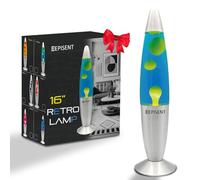 EPISENT 16″ Retro Liquid Motion Mood Lamp - Calming Wax Flow Night Light with UK Plug, Ambient Home & Bedroom Décor, Great Gifts for Teens & Adults (Blue & Green)
