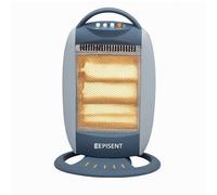 EPISENT 3 Bar Halogen Heater - 1200W Silent Electric Heater with 3 Heat Settings, Safety Cut-Off & Carry Handle - Instant Heating for Home, Office, Garage & Caravan