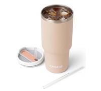 EPISENT 40oz Tumbler with Handle & Straw - Leak-Proof Stainless Steel Travel Mug | Vacuum Insulated Cup for Hot & Cold Drinks | Fits Car Cup Holders - Viral Gift for Men & Women