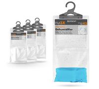 EPISENT Hanging Wardrobe Dehumidifier - Fast Acting Natural Hydrophilic Crystals - Helps Prevent Damp Mildew Mould Condensation - Ideal for Use Around the Home, Office, Vehicles, & Small Spaces (24)