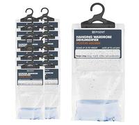 EPISENT Hanging Wardrobe Dehumidifier Pack of 12, Moisture Absorber Bags for Damp, Mould & Condensation, Stops Musty Smells in Wardrobe, Bathroom, Office, Caravan, Basement & Garage