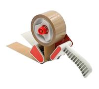 EPISENT Heavy Duty Packaging Tape Gun Dispenser with Pack of 6 Packaging Tape Rolls - 48MM x 66M Packing Tape with Dispenser Tape Gun for Parcel Boxes or General Purpose (Tape Gun Dispenser)