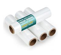 EPISENT Heavy Duty Shrink Wrap Roll - 400mm x 100m | 17mu Industrial Cling Film for Packing, Moving & Pallet Wrapping | Tear-Resistant & Moisture-Proof Stretch Wrap