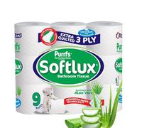 Episent Luxury Toilet Rolls Pack of 9 - Aloe Vera Scented | 3-Ply Extra Quilted | Premium Quality | Soft & Strong | Eco-Friendly | Ideal for Home & Office | Convenient Bulk Packaging