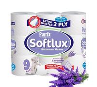 Episent Luxury Toilet Rolls Pack of 9 - Lavender Scented | 3-Ply Extra Quilted | Premium Quality | Soft & Strong | Eco-Friendly | Ideal for Home & Office | Convenient Bulk Packaging