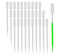 Episkey 30pcs 10ml Dropping Pipettes, Transparent Plastic 10ml Transfer Pipettes, Soft and Easy to Squeeze Plastic Pipettes, Pipette Dropper for Lab Experiments, Essential Oils, Paints, Perfume, Pets