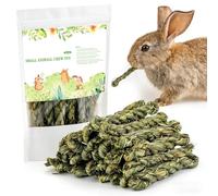 Episkey Rabbit Chew Toys, Natural Timothy Grass Ring Toys Small Animal Boredom Breaker Activity Play Chew Toys for Bunny Rabbits Hamster Guinea Pigs Chinchilla (12)