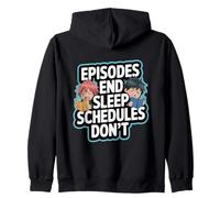 Episodes End Sleep Schedules Don't Binge Watching Zip Hoodie