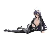 Epitome Albedo Figure overlord Anime Figure Black Leather Jacket Ver. Statue Cartoon Character PVC Model Desktop Ornaments Decoration Souvenir Collection Gift for Fans