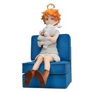 Epitome Anime Figures The Promised Neverland Figures Emma/Norman/Ray Sitting Sofa Model Ornament Decoration Collection 16Cm (Emma)