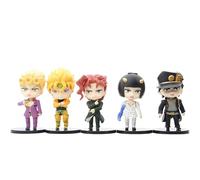 Epitome Anime Manga Figures Characters Dio Brando Kujo Jotaro Giorno Giovanna Bruno Bucciarati Kakyoin Noriaki 5pcs set Dolls Decorations Desktop Decoration (A styles)