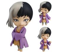 Epitome Asagiri Gen Figure Dr STONE Anime Figure Q Version Interchangeable Accessories Statue Cartoon Character PVC Model Collectibles Ornaments Desktop Decorations Gifts for Fans