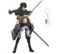 Epitome Eren Yeager Anime Figure Attacking Giant Figure Eren Jaeger Action Statue Combat Scene Model with Moving Joints Cartoon Character Ornaments Desktop Collection Gifts for Fans