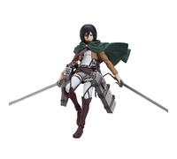 Epitome Eren Yeager/Mikasa/Levi Action Figure Attacking Giant Amine Figure Cool Combat Scene Model with Moving Joints Statue PVC Anime Model Desktop Decoration Collection Gifts for Fans (Style 3)