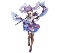 Epitome Keqing Figure Cartoon Game Character Anime Figure Holding A Sword Action Figure 24cm PVC Statue Model Desktop Decoration Collection Gifts for Fans
