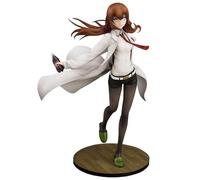 Epitome Makise Kurisu Figure Steins Gate Anime Figure Game Character Statue Makise Kurisu Action Figurine 21CM PVC Model Ornaments Desktop Collection Gifts for Fans (Style 2)