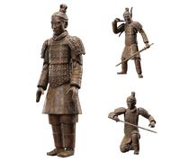 Epitome Terracotta Army Figure Chinese Terracotta Warrior Action Figure Qin Dynasty Warrior Sculpture Ancient Traditional Soldier PVC Model Statue Collectable Supplies Desktop Decoration and Gift
