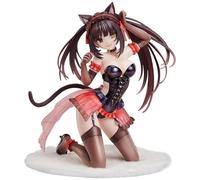 Epitome Tokisaki Kurumi Action Figure DATE A LIVE Anime Figure Cute Cat Ears Girl Statue Kneeling Positio PVC Model Ornaments Desktop Collection Gifts for Fans