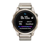 epix™ Pro (Gen 2) - Sapphire Edition 42mm Soft Gold with Cream Heathered Nylon Band Smart Watch