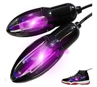 EpixCare UV Shoe Sanitizer for Fungus - Ultraviolet Light Shoes Boots Sneaker Deodorizer Dryer - Electric Boot Cleaner and Sanitizers, Black, Size for all