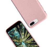eplanita Eco Mobile Phone Case Compatible with iPhone 7 Plus and 8 Plus, Plant Fibre, Drop Protection Cover, Durable and Sustainable (for iPhone 7/8 Plus, Pink)