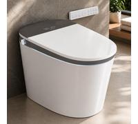 EPLO Smart Toilet Bidet with Auto Open Close,1000 Gram MaP Flush Score,Foam Dispenser, ADA Comfort Height, Blackout Flush,Auto Flush,Heated Seat,One Piece Elongated Toilet with Tank Built in U8MAX