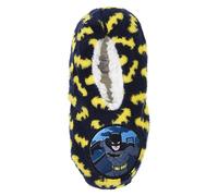 eplusm Children's Slippers Non-Slip Sonic Spiderman Batman Paw Patrol Warm House Socks Boys Slippers 23-34, black, 31/34 EU