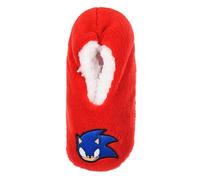 eplusm Children's Slippers Non-Slip Sonic Spiderman Batman Paw Patrol Warm House Socks Boys Slippers 23-34, So Red, 9.5/11 UK Child