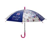 eplusm MINNIE MOUSE NAIVE - Manual Dome Umbrella, 8 Panels, Metal Rods, Comfortable and Versatile, Quality and Resistance, 43 cm, Polyester Material, light pink, M, Casual