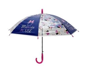eplusm MINNIE MOUSE NAIVE - Manual Dome Umbrella, 8 Panels, Metal Rods, Comfortable and Versatile, Quality and Resistance, 43 cm, Polyester Material, light pink, M, Casual