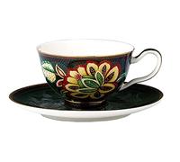Eplze Vintage Tea Set, Bone China Cup and Saucer Set, 7.2oz Cup with Saucer - Elegant Peacock/Flower Series (Cup & Saucer Set)