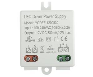 EPLZON 12V/DC 10W Mini LED Transformer Driver for 12V LED Lights and Other Power Supplies, Small and Flat, No Minimum Load Requirements (1 pcs)