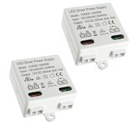 EPLZON 12V/DC 6W LED Transformer Mini Driver Power Supply for LED Lights and Other Power Supplies - Small and Flat Without Minimum Load Requirements (2 pcs)