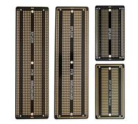 EPLZON 2PCS 6.8"x2.05" & 2PCS 3.5"x2.05" Breadboard Kit Solderable Breadboards for Electronics Projects Compatible for DIY Soldering Circuits Projects Prototype Board,Black