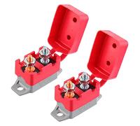 EPLZON 30A 12V-24V Automatic Reset Circuit Breaker with Cover Stud Bolt for Battery Chargers Trucks Car Engines and More(2pcs)