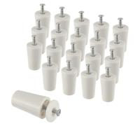 EPLZON 40 mm White Roller Blind Stop for Roller Blinds Including Washers and Screws (Pack of 20)