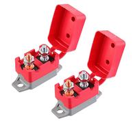EPLZON 40A 12V-24V Automatic Reset Circuit Breaker with Cover Stud Bolt for Battery Chargers Trucks Car Engines and More(2pcs)