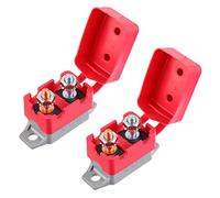 EPLZON 50A 12V-24V Automatic Reset Circuit Breaker with Cover Stud Bolt for Battery Chargers Trucks Car Engines and More(2pcs)