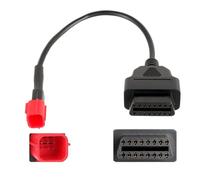 EPLZON 6Pin to 16Pin OBD2 Diagnostic Adapter Cable Fit for on Moto Euro5 6Pin Connector Work with Guzzi Kawasaki Suzuki Yamaha Harley Davids