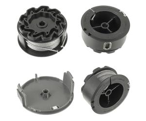 EPLZON F016800570 Replacement Trimmer Spool 1.6mm x 6M Compatible with Bosch Universal GrassCut 18/18-26/18-260 Grass Trimmer (3 Spool + 1 Cover)