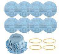 EPLZON Reusable Wet Dry Vac Filter VF2002 Dry Disc Vacuum Filters for Most 5 Gallon and Larger Shop Vac Branded Wet/Dry Vacuum Cleaners(pack of 8pcs Disc Filters 4pcs Retaining Bands)