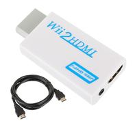 EPLZON Wii to HDMI Adapter, Wii to HDMI Converter, 1080P Video Output Audio Connector with Audio Output 3.5mm and Cable for Wii Monitor Projector TV (White)