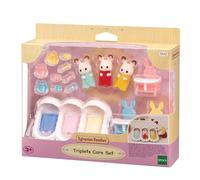 Epoch Sylvanian Families Triplets Room Figures Pink