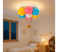Epochglo Creative Balloon Ceiling Light for Kids Room 40CM, Dimmable LED Ceiling Lamp with Remote Control 3000K-6500K, Timer & Night Light, Cartoon Nursery Light for Baby Boys Girls Bedroom