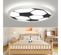 Epochglo LED Ceiling Light 24W 4000K, Soccer Chandeliers LED with Remote Control, Ceiling Lamp Modern Ultra Thin for Living Room, Children’s Room, Bedroom, Bathroom Girl Boy Nursery, Ø30cm, Round