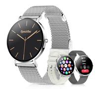 EpochTec Smart Watch with Alexa Built-in, 1.83" HD Touchscreen, Bluetooth Call/Make Calls, IP68 Waterproof Fitness Tracker with 120+ Sport Modes, 24/7 Heart Rate & Sleep Monitor (Silver)