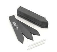 EPODA 10 Pcs Natural Slate Plant Labels with Waterproof Chalk Pen | Reusable 15x2cm Garden Markers Signs for Herbs, Vegetables, Flowers, Potted Plants | Outdoor & Indoor Durable Slate Stone Plant Tags
