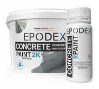 EPODEX 2K Concrete Paint, Heavy Duty Floor Paint, Waterproof, Basement, Garage, Workshop, Indoor, 12kg - 30m² for 2 coats - Midnight