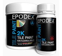 EPODEX 2K Tile Paint for Bathroom, Kitchen & More - Brown Beige - Pastel | 2K Tile Paint, Abrasion-Resistant, Waterproof, For Floor & Wall Tiles, 1.8kg - 7m² for 2 coats